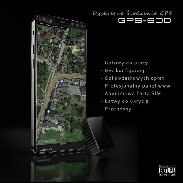 Lokalizator GPS600 z prezentacją na WWW.Praca całkowicie bez opłat
